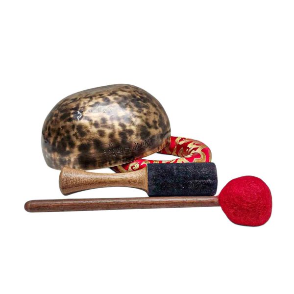 Full Moon Bowl – Moon Carved, Buddhist Hand Beaten