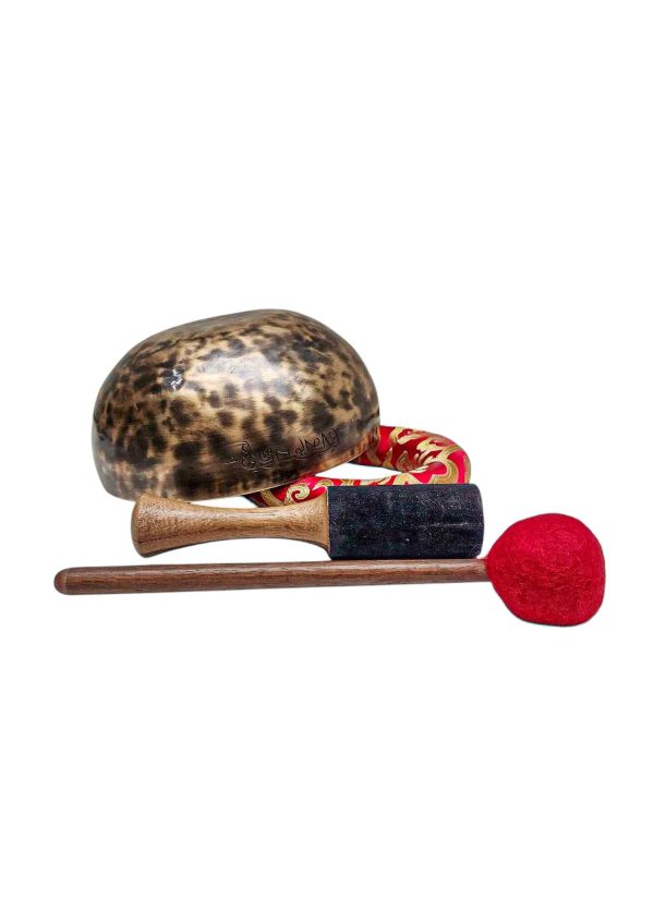 Full Moon Bowl – Moon Carved, Buddhist Hand Beaten