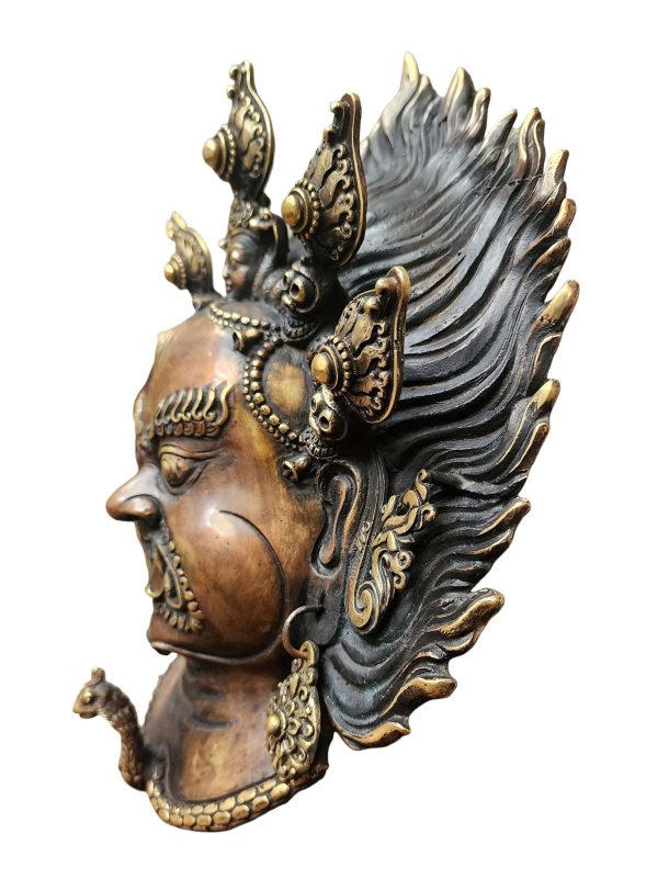 Bhairav – Handmade Ritual Metal Mask