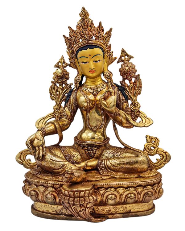 Green Tara, Buddhist Handmade Statue