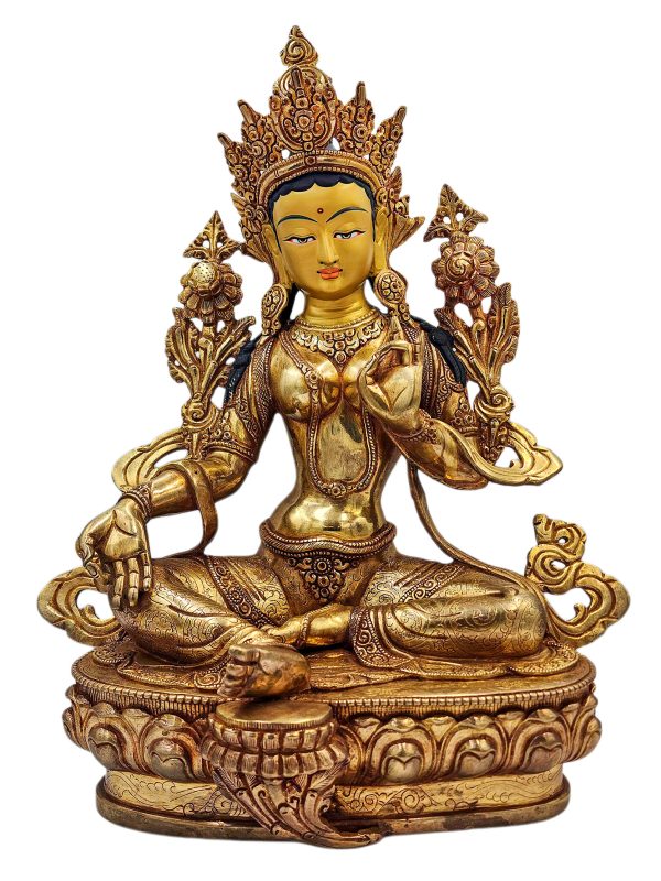 Green Tara, Buddhist Handmade Statue
