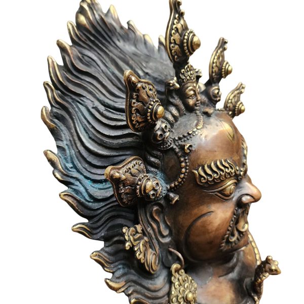 Bhairav – Handmade Ritual Metal Mask