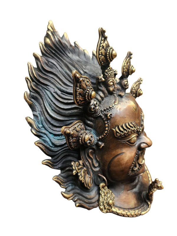 Bhairav – Handmade Ritual Metal Mask
