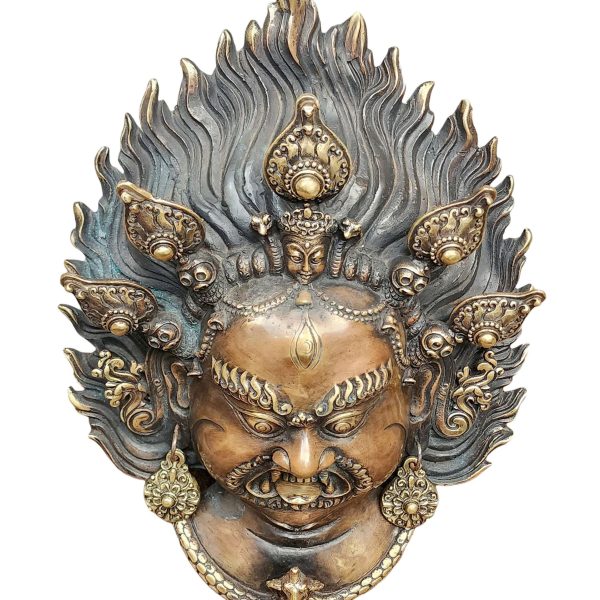 Bhairav – Handmade Ritual Metal Mask