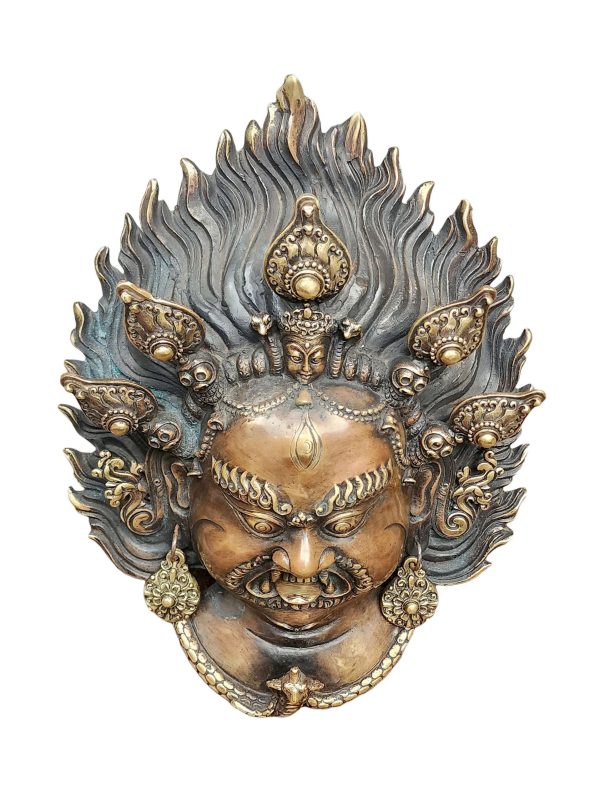 Bhairav – Handmade Ritual Metal Mask