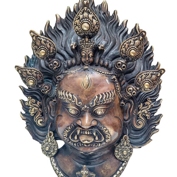 Bhairav – Handmade Ritual Metal Mask