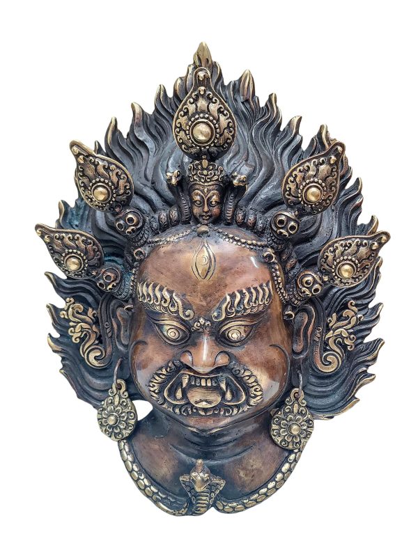 Bhairav – Handmade Ritual Metal Mask