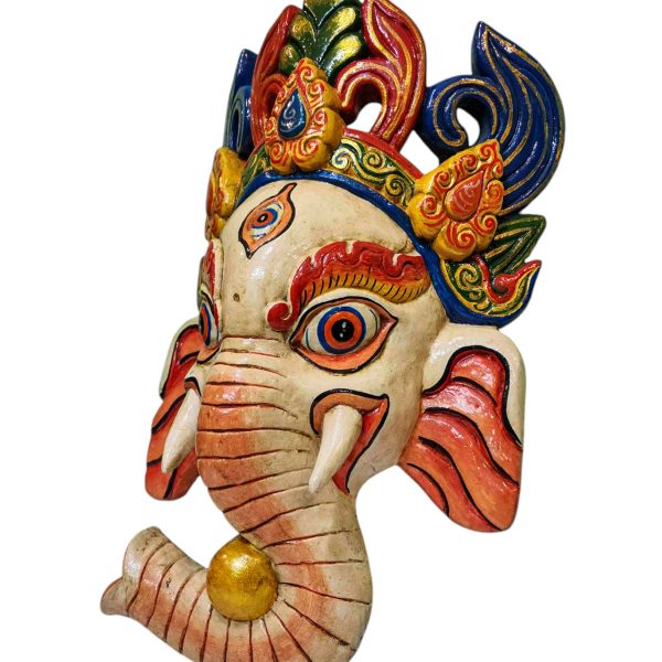 Ganesh – Handmade Wooden Mask, Wall Hanging