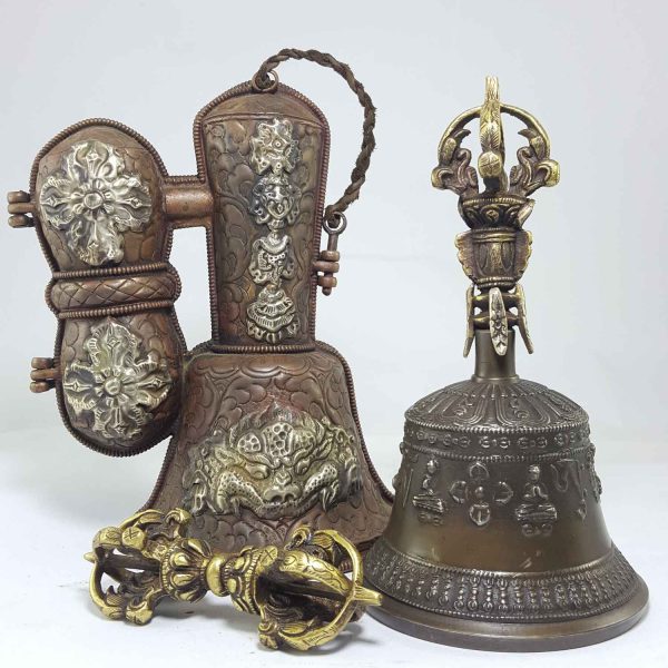 Bell and Dorje with Metal Cover – Large