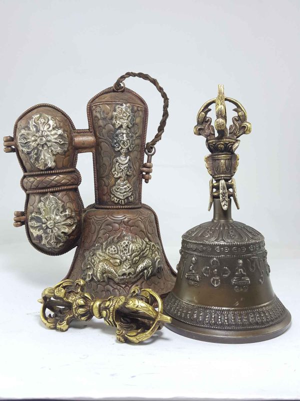 Bell and Dorje with Metal Cover – Large
