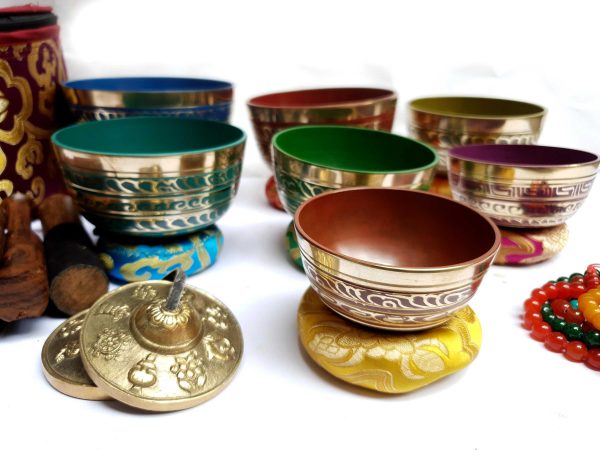 Seven Chakra Singing Bowl Set – Hand Hammered