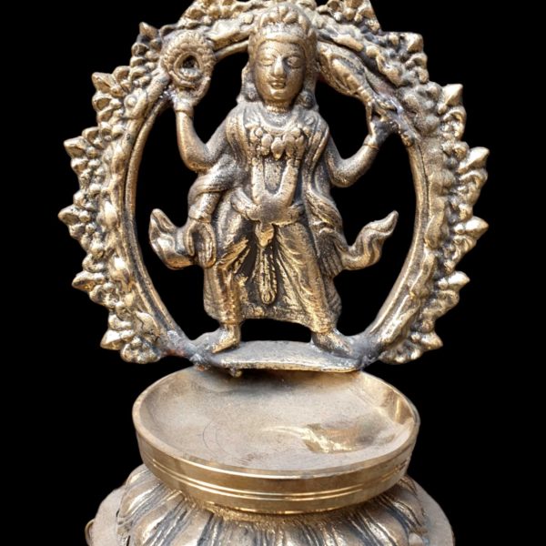 Nepali Traditional Panas Statue – Sukunda Oil Lamp Set