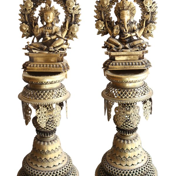 Statue of Panas Ganesh and Kumar – Sukunda Oil Lamp