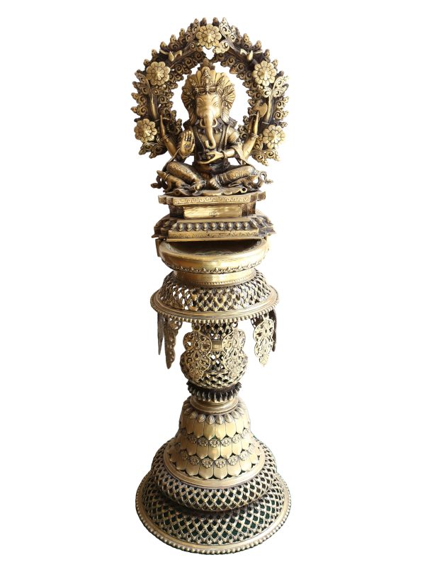 Statue of Panas Ganesh and Kumar – Sukunda Oil Lamp