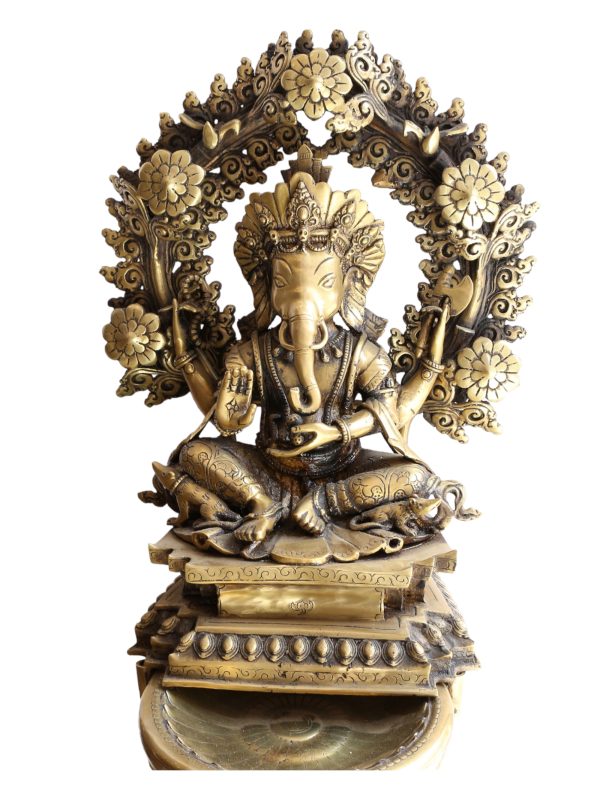 Statue of Panas Ganesh and Kumar – Sukunda Oil Lamp