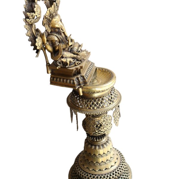 Statue of Panas Ganesh and Kumar – Sukunda Oil Lamp