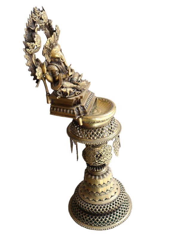Statue of Panas Ganesh and Kumar – Sukunda Oil Lamp
