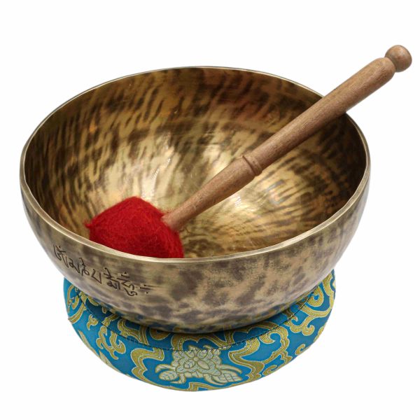 Seven Chakra Singing Bowl Set – Bronze with Full Moon Carving