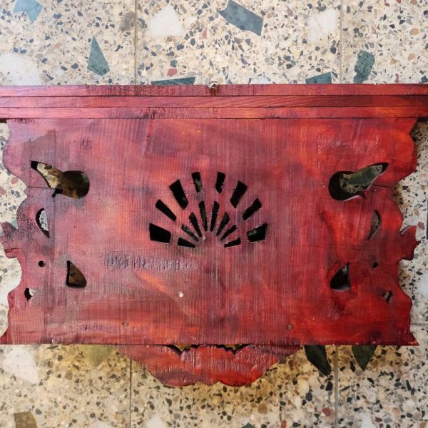 Traditional Newari Wooden Hand-Carved Windows with Peacock Design