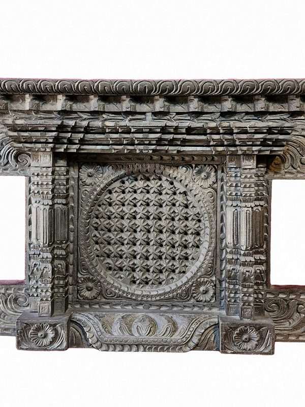 Traditional Newari Wooden Hand-Carved Windows