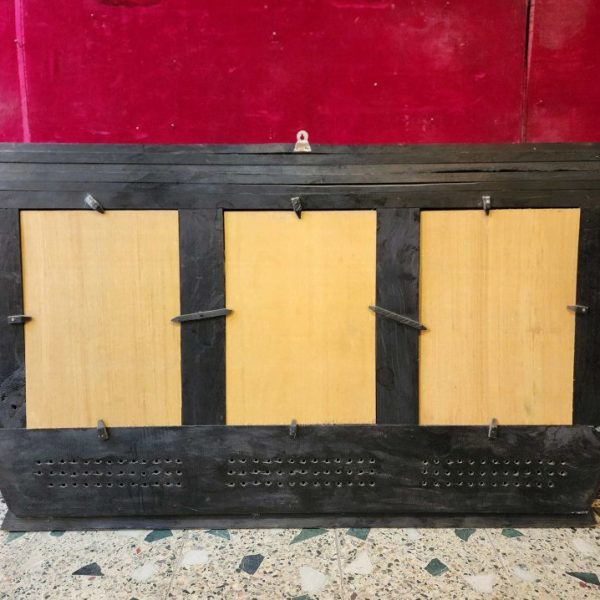 Traditional Newari Wooden Hand-Carved Window Design Photo Frame