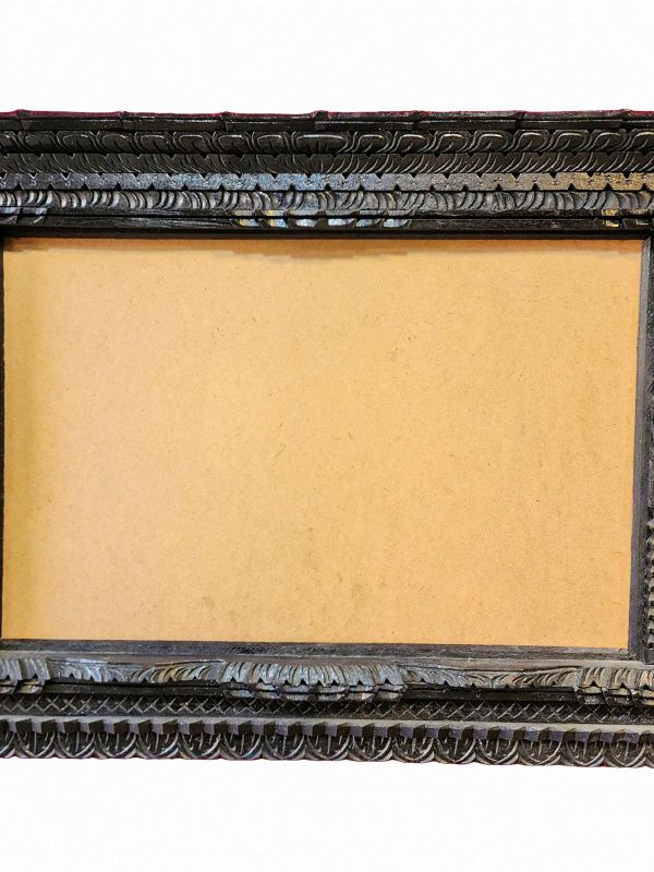 Traditional Newari Wooden Hand-Carved Window Design Photo Frame