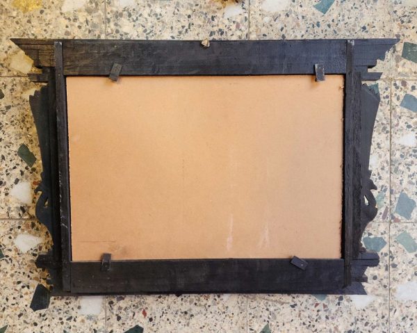 Traditional Newari Wooden Hand-Carved Window Design Photo Frame