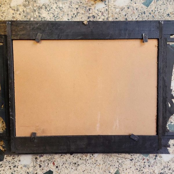 Traditional Newari Wooden Hand-Carved Window Design Photo Frame