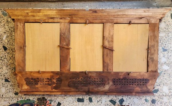 Traditional Newari Wooden Hand-Carved Windows Design Photo Frame