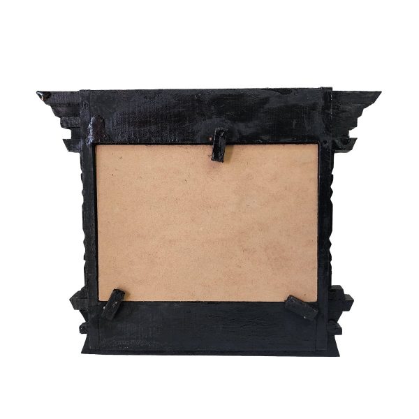 Traditional Newari Wooden Hand-Carved Window Design Photo Frame