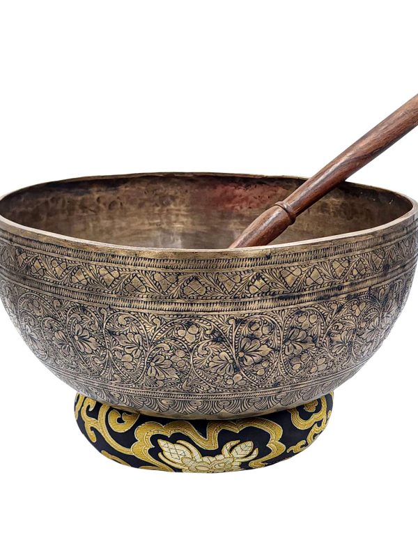 Buddhist Antique Jambati Singing Bowl – Hand Beaten