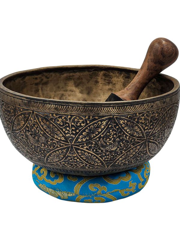 Buddhist Antique Jambati Singing Bowl – Hand Beaten