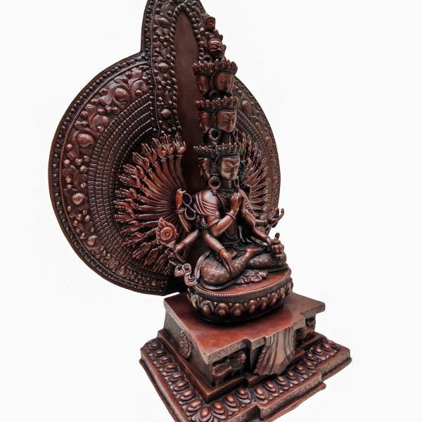 Avalokiteshvara – 1000 Arms (Sahasrabhuja) – Handmade Buddhist Statue