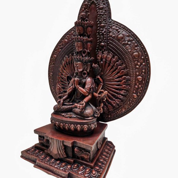 Avalokiteshvara – 1000 Arms (Sahasrabhuja) – Handmade Buddhist Statue