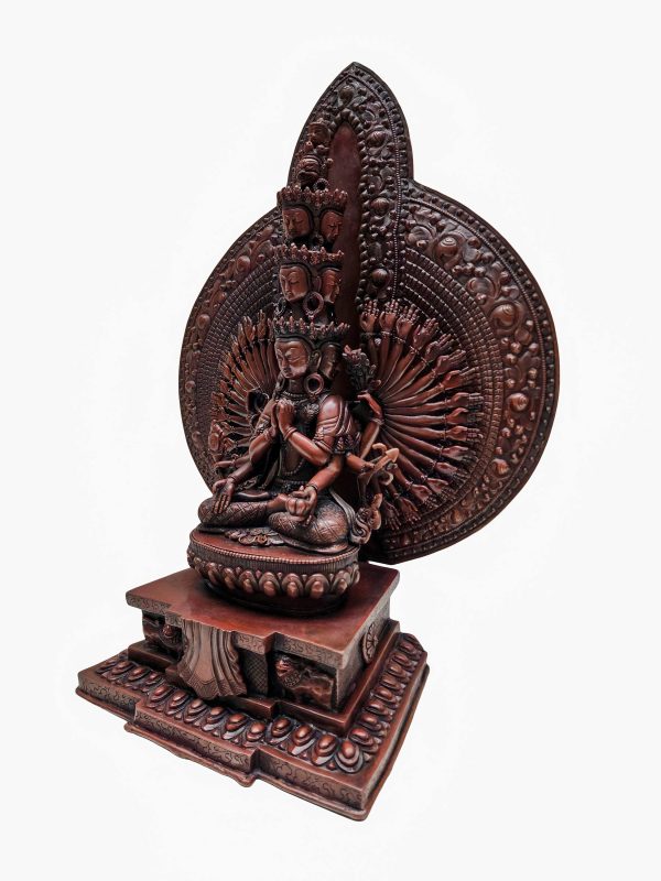 Avalokiteshvara – 1000 Arms (Sahasrabhuja) – Handmade Buddhist Statue