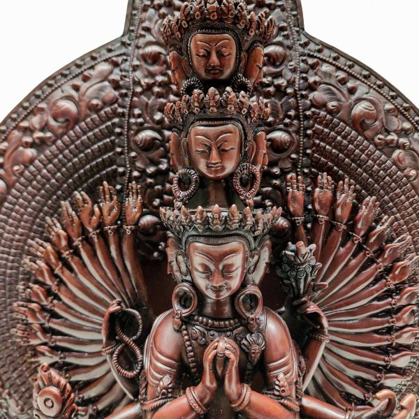 Avalokiteshvara – 1000 Arms (Sahasrabhuja) – Handmade Buddhist Statue