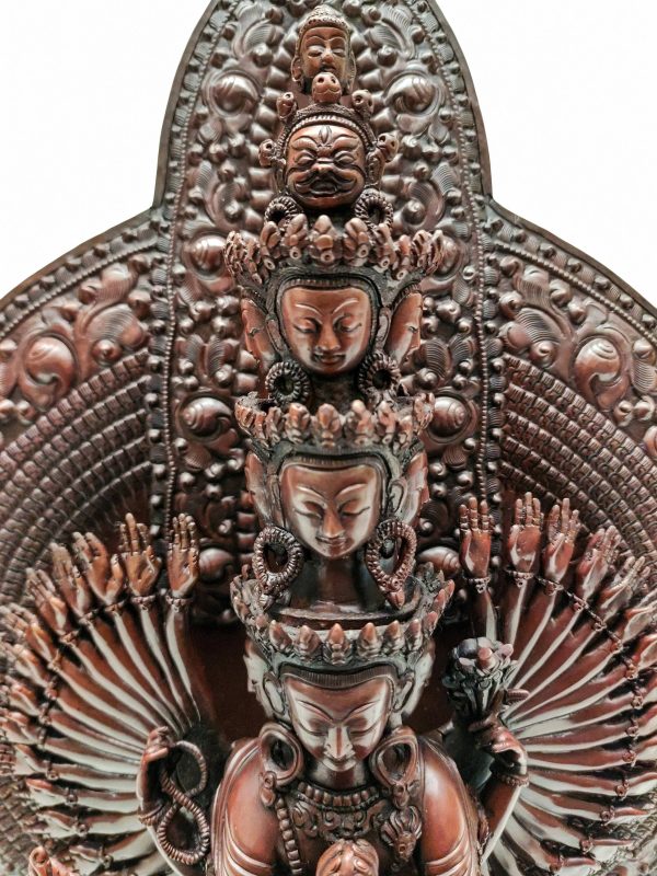 Avalokiteshvara – 1000 Arms (Sahasrabhuja) – Handmade Buddhist Statue
