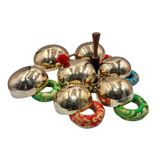 Seven Chakra Singing Bowl Set – Bronze with Glossy Finish