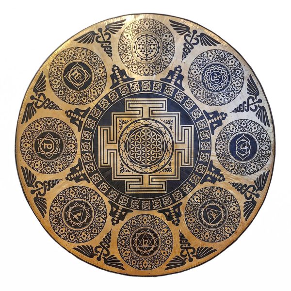 Handmade Gong – Bronze Chau Gong, Tam-Tam Gong, Symphonic Gong with Mandala Etching