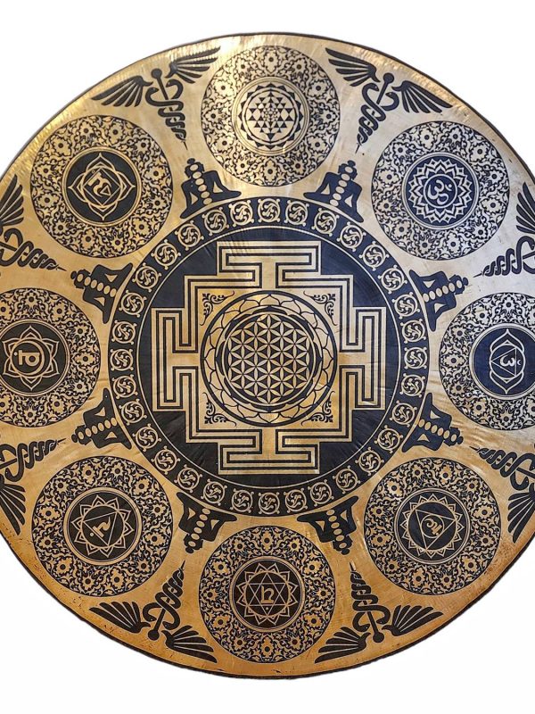 Handmade Gong – Bronze Chau Gong, Tam-Tam Gong, Symphonic Gong with Mandala Etching