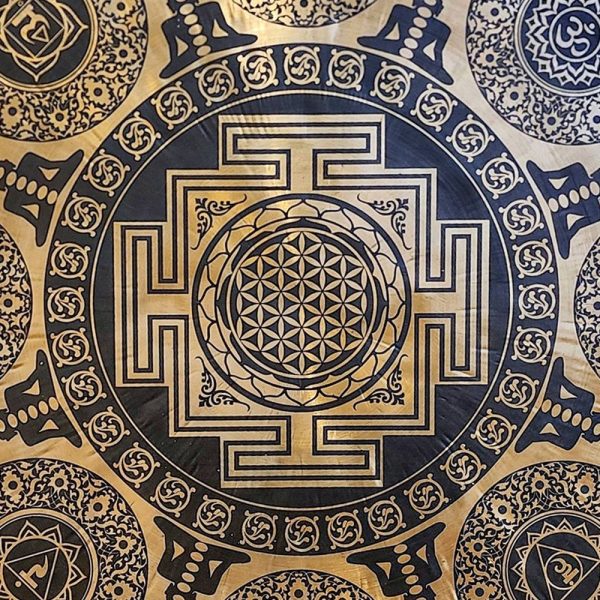 Handmade Gong – Bronze Chau Gong, Tam-Tam Gong, Symphonic Gong with Mandala Etching