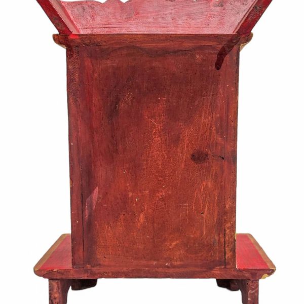 Traditional Tibetan Altar Chesum Box – Hand-Painted in Traditional Colors