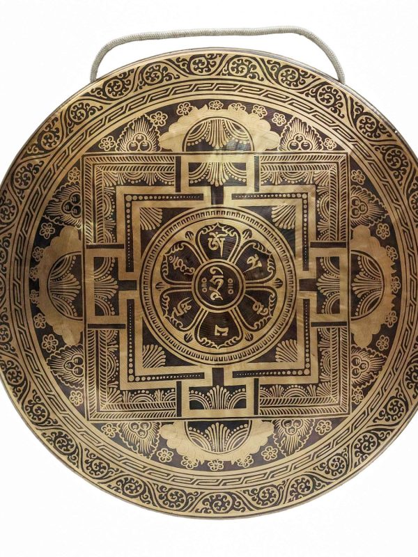 Handmade Gong – Bronze Chau Gong, Tam-Tam Gong, Symphonic Gong with Mandala Etching