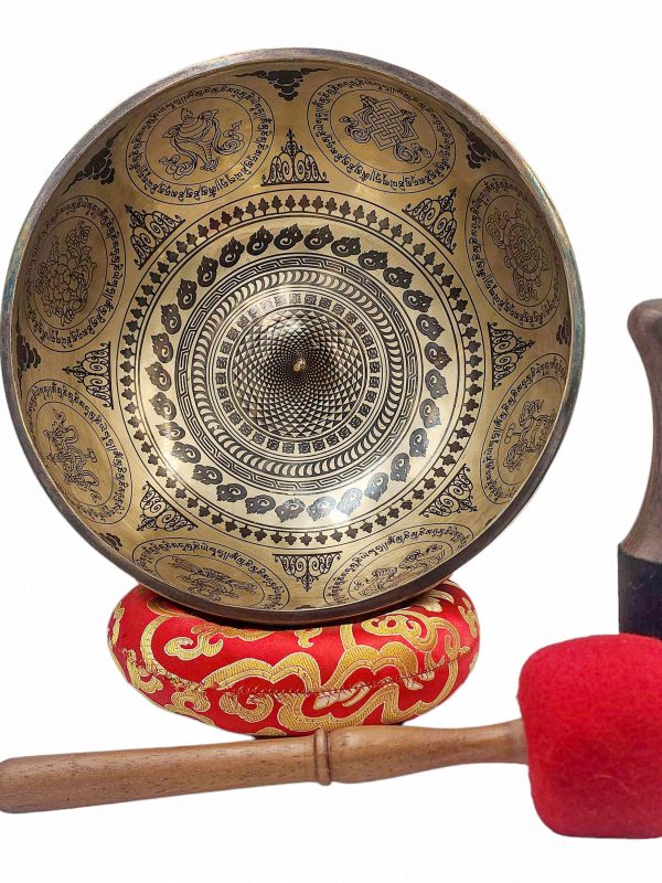 Buddhist Hand-Beaten Lingam Singing Bowl
