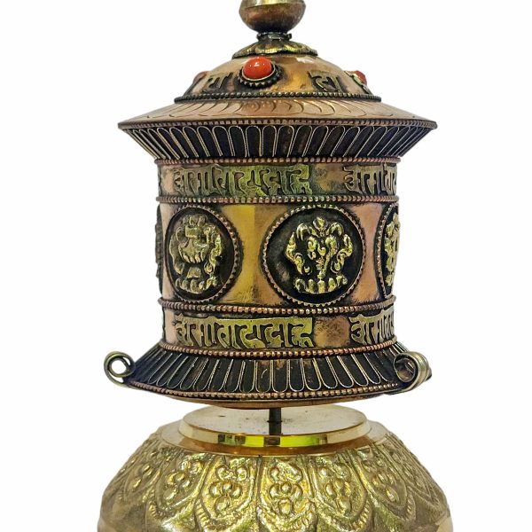 Table Top Buddhist Handmade Prayer Wheel