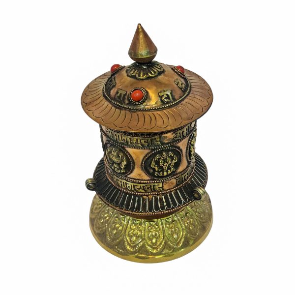 Table Top Buddhist Handmade Prayer Wheel