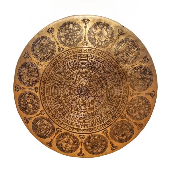 Handmade Gong – Bronze Chau Gong, Tam-Tam Gong, Symphonic Gong with Mandala Etching