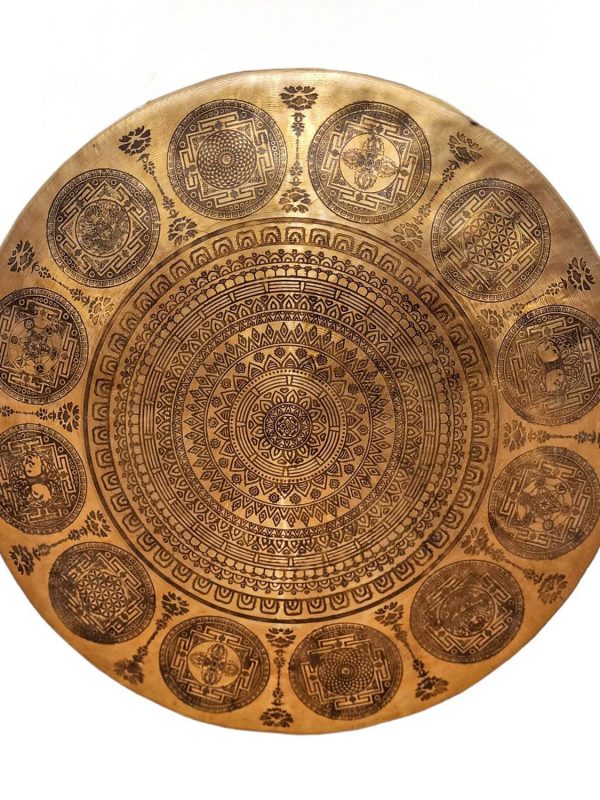 Handmade Gong – Bronze Chau Gong, Tam-Tam Gong, Symphonic Gong with Mandala Etching