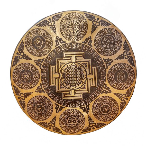 Handmade Gong – Bronze Chau Gong, Tam-Tam Gong, Symphonic Gong with Mandala Etching