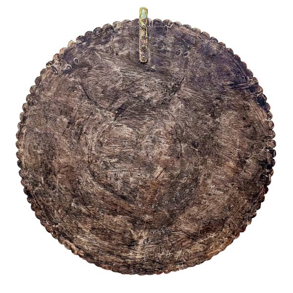 Tibetan Wooden Wall Hanging – Double Dorje and Mandala Design